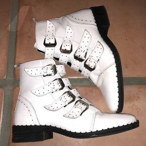 Steve Madden Pursue Studded Buckle Boots